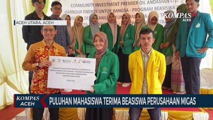 Puluhan Mahasiswa Terima Beasiswa Perusahaan Migas Inggris