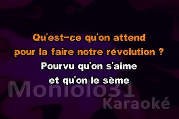 KARAOKE Les Enfoirés - Rêvons