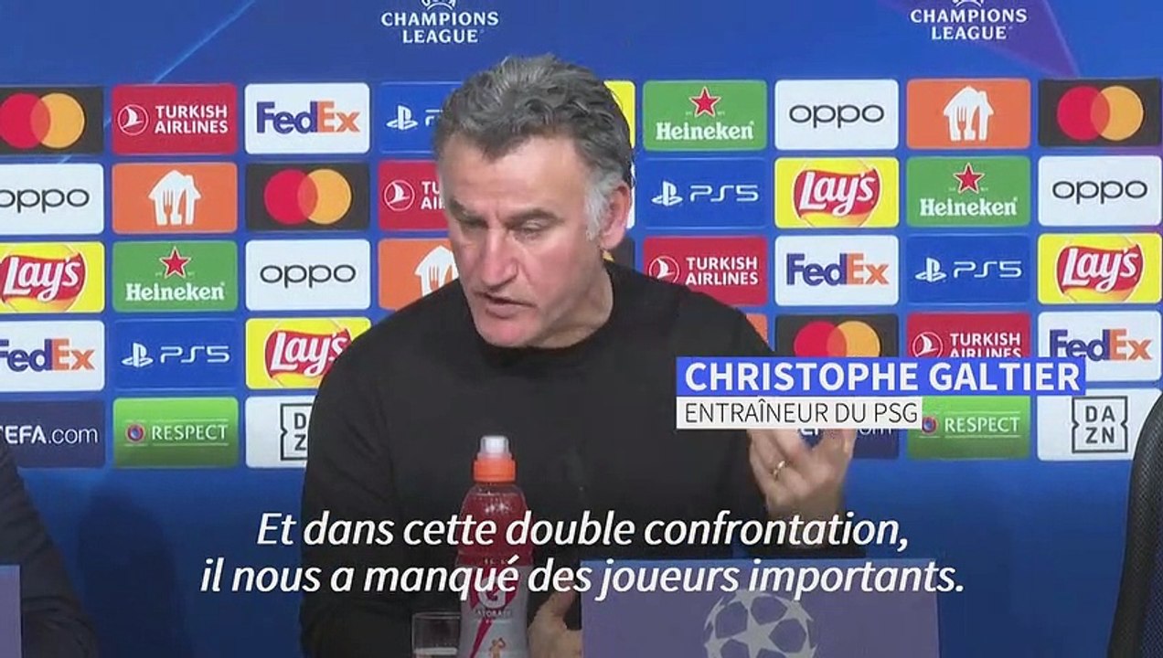 Foot/C1: réaction de Galtier après l'élimination du PSG par le Bayern