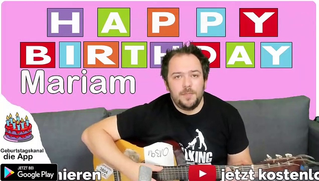 Happy Birthday, Mariam! Geburtstagsgrüße an Mariam