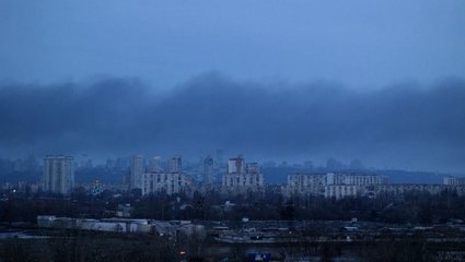 Smoke rises over Kyiv as Russian strikes hit regions across Ukraine