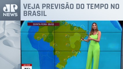 Dia quente e abafado com temporais pelo país nesta quinta-feira (09)