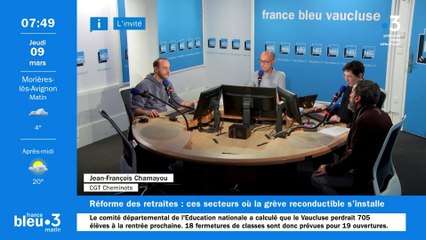 Jean-François Chamayou, porte-parole CGT cheminots Vaucluse