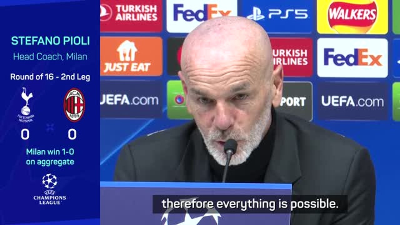 'One step at a time' Pioli as Milan reach quarters فيديو Dailymotion