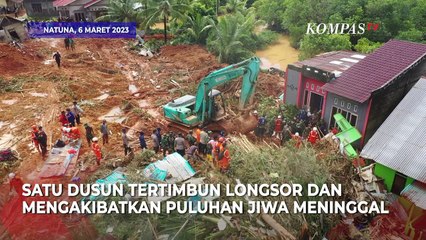 Korban Tragedi Longsor Natuna Mencari Anak dan Ayah yang Hilang