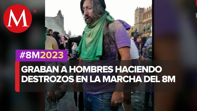 Varios hombres intentaron derribar vallas de las protestas