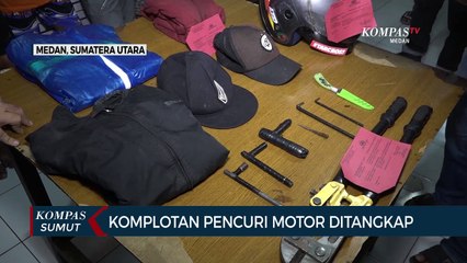 Polisi Tangkap Komplotan Pencuri Sepeda Motor di Medan