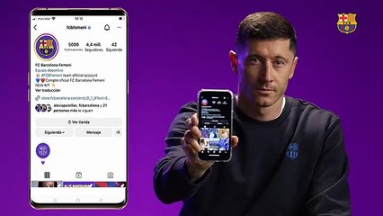 Lewandowski y María León, contra los mensajes ofensivos en el fútbol femenino / FCB