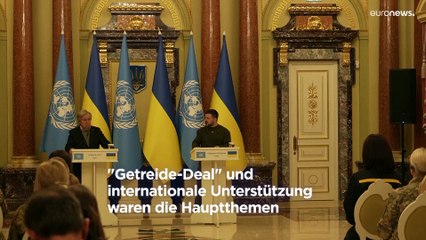 Guterres und Selenskyj diskutieren über Getreideexporte und Atomkraftwerke in Kiew 🚢⚛️