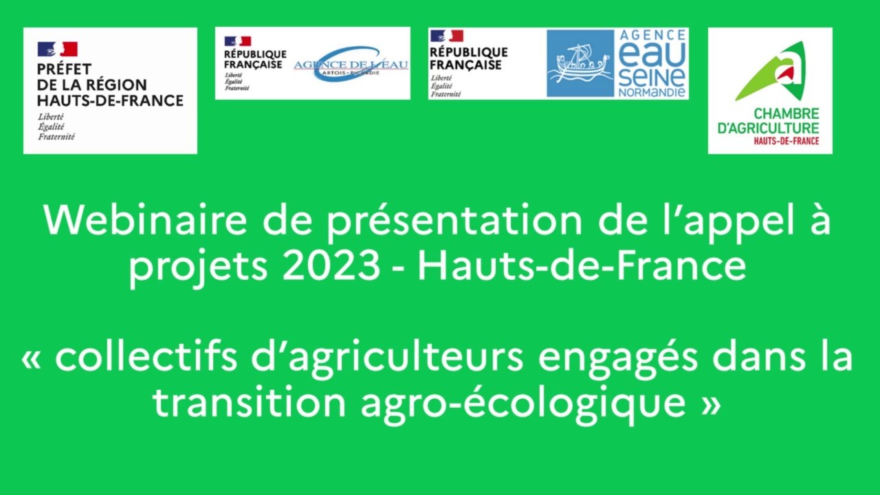 Webinaire de présentation des collectifs d'agriculteurs engagés dans la transition agro-écologique