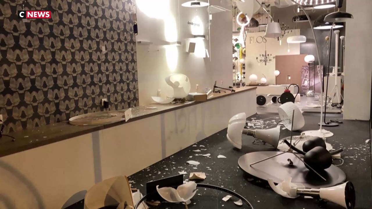 Grève contre la réforme des retraites : de nombreuses dégradations route de Lorient, à Rennes