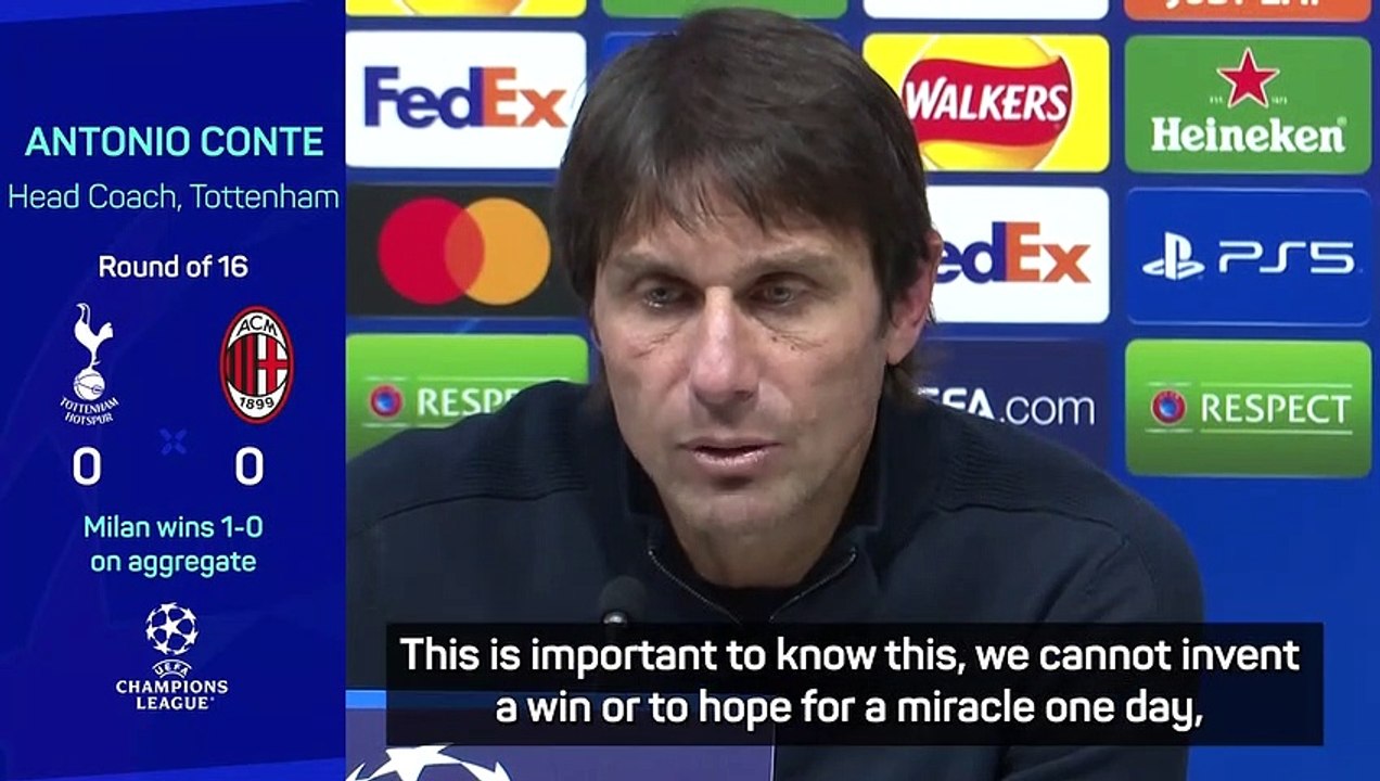 Spurs fans can't expect a 'miracle' - Conte on...