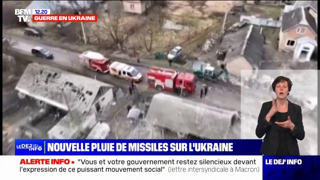 Des frappes massives ont touché l'Ukraine, dont sa capitale Kiev, les plus importantes depuis des semaines