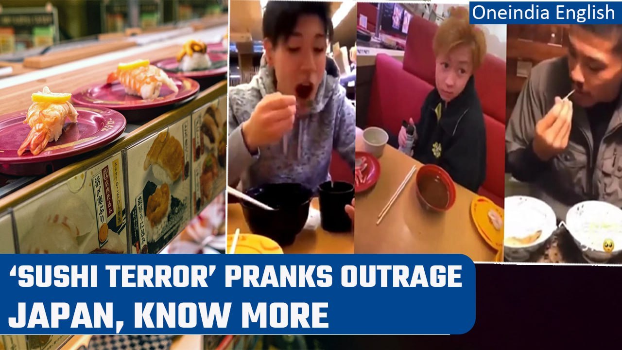 'Sushi terror' pranks outrage Japan as police make arrests | Oneindia ...