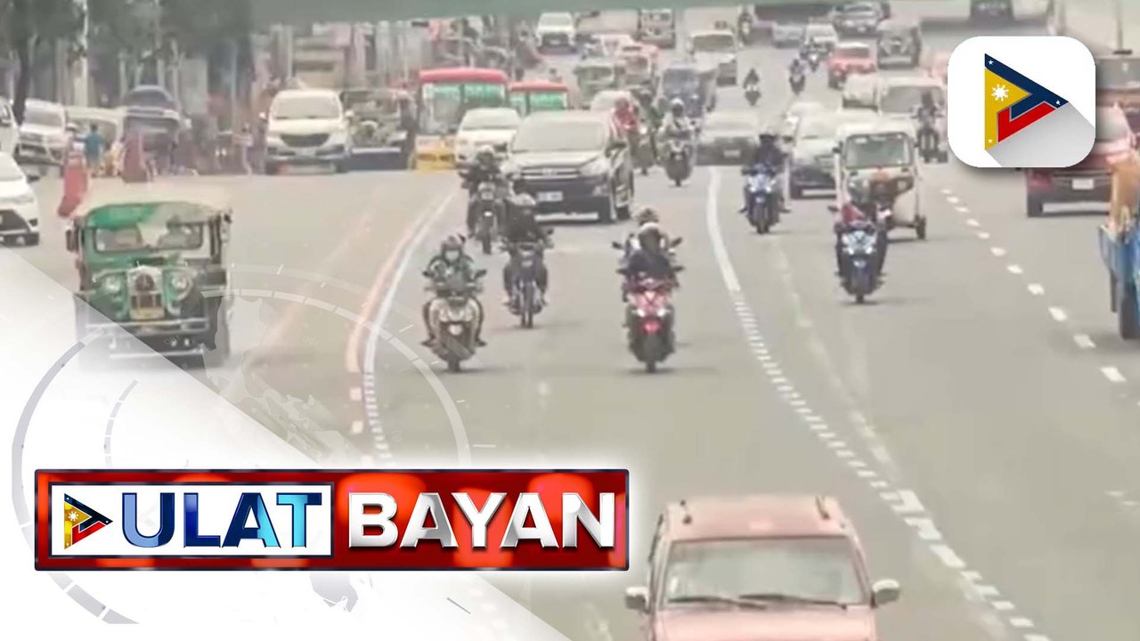 10-day dry run ng exclusive motorcycle lane sa Commonwealth Avenue, sinimulan ngayong araw