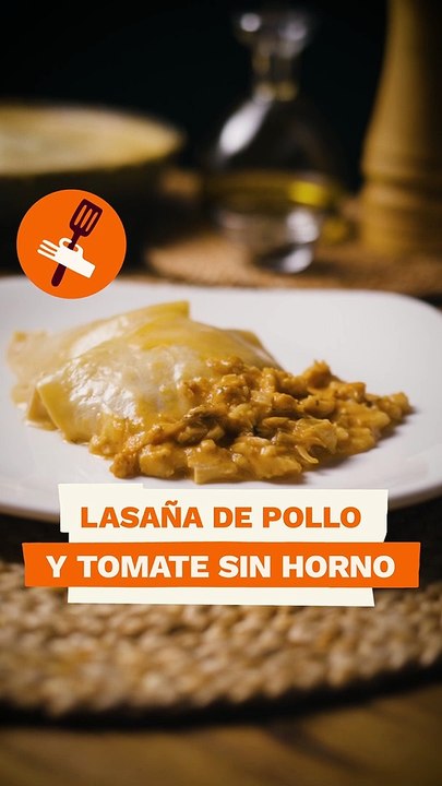Haz esta lasaña de pollo sin horno