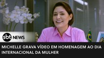 Michelle Bolsonaro grava vídeo em homenagem ao Dia Internacional da Mulher