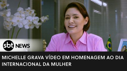 Michelle Bolsonaro grava vídeo em homenagem ao Dia Internacional da Mulher