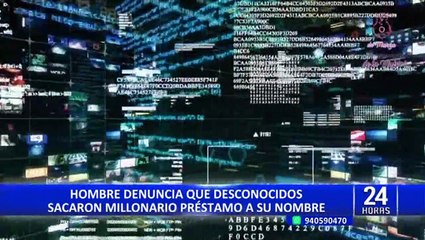 Hombre denuncia que desconocidos pidieron S/ 100 mil de préstamo a su nombre sin autorización
