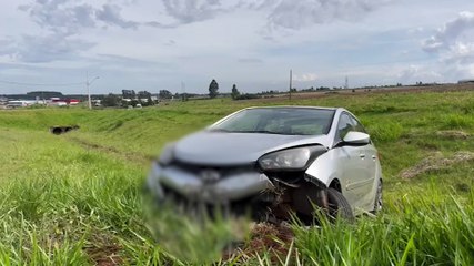 Saída de pista é registrada na BR-467