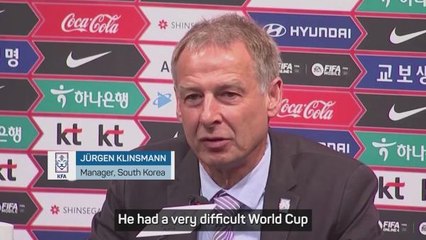 South Korea boss Klinsmann a 'big fan' of Son