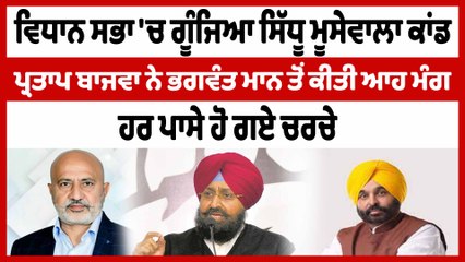ਵਿਧਾਨ ਸਭਾ 'ਚ ਗੂੰਜਿਆ ਸਿੱਧੂ ਮੂਸੇਵਾਲਾ ਕਾਂਡ ਪ੍ਰਤਾਪ ਬਾਜਵਾ ਨੇ ਭਗਵੰਤ ਮਾਨ ਤੋਂ ਕੀਤੀ ਆਹ ਮੰਗ| OneIndia Punjabi