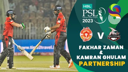 Brilliant Partnership By Fakhar Zaman & Kamran Ghulam | Match 26 | HBL PSL 8 | MI2T