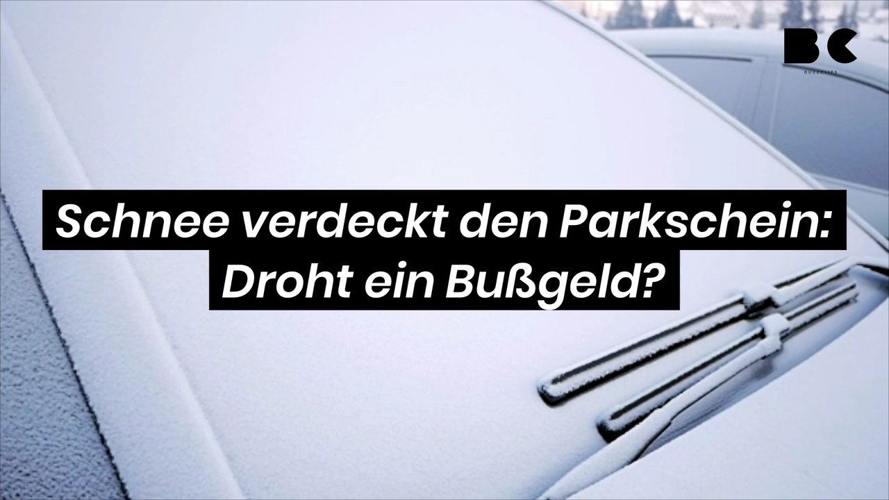 Schnee verdeckt den Parkschein: Droht ein Bußgeld?