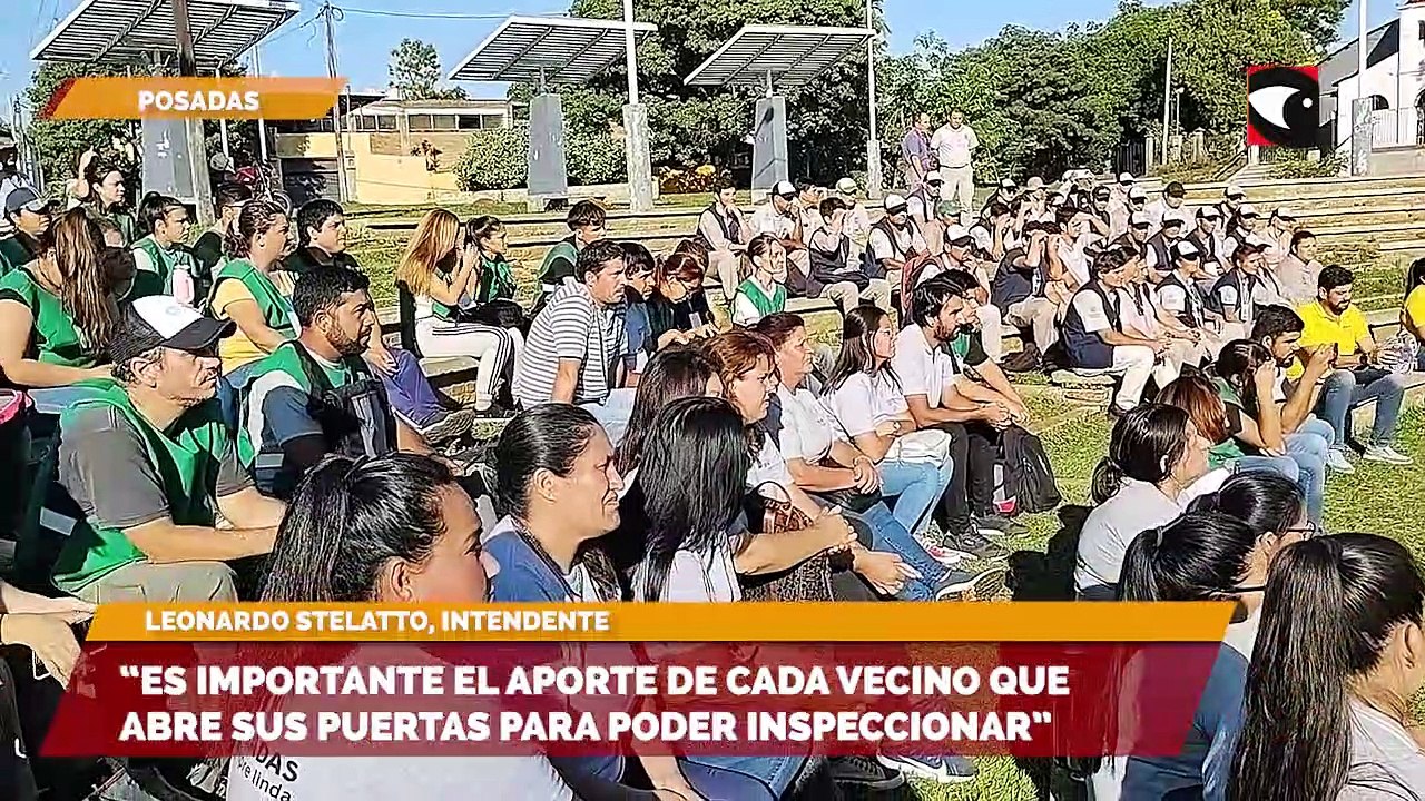 ”Es importante el aporte de cada vecino que abre sus casas para poder inspeccionar”, señaló el intendente Selatto