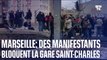 Marseille: des manifestants ont bloqués la circulation des trains à la gare Saint-Charles