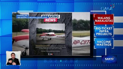Cessna plane na bumagsak sa bahagi ng Isabela, nakita na | Saksi
