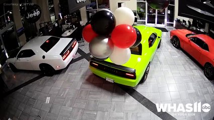 Des voleurs emportent 6 Dodge Challenger Hellcat en 45 second