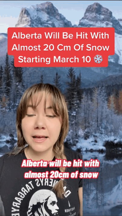 Alberta's Weather Forecast Calls For Up To 20cm Of Snow