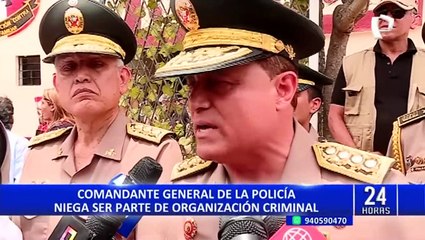 Comandante general de la Policía niega tener vínculos con "El Español"