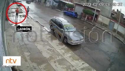 Secuencia del intento de robo a una adolescente