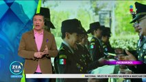 Rinden homenaje a dos pioneras del Ejército Mexicano este 8 de marzo
