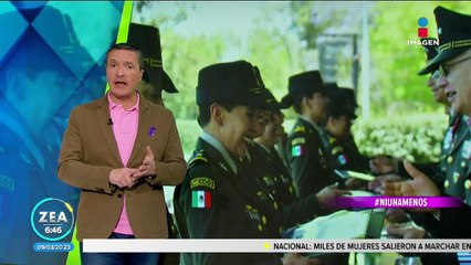 Rinden homenaje a dos pioneras del Ejército Mexicano este 8 de marzo