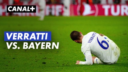 Le match de Marco Verratti lors de Bayern / PSG - Ligue des Champions (8ème de finale retour)