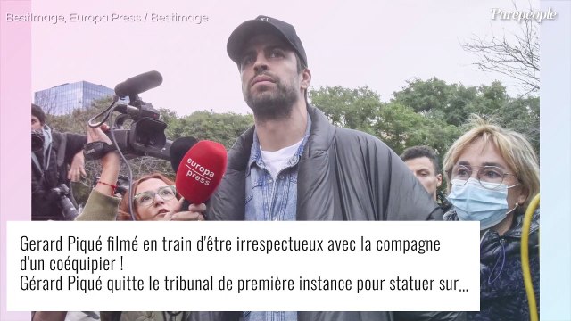Gerard Piqué séparé de Shakira: irrespectueux envers la compagne d'un coéquipier ? La preuve en vidéo !