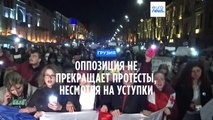 Грузия: оппозиция не прекращает протесты, несмотря на уступки