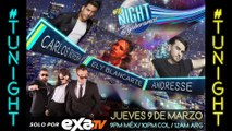 Andresse Ely Blanquete y Carlos Rivera en tuNight con Gabo Ramos