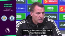 Brendan Rodgers opens up on his future at Leicester City