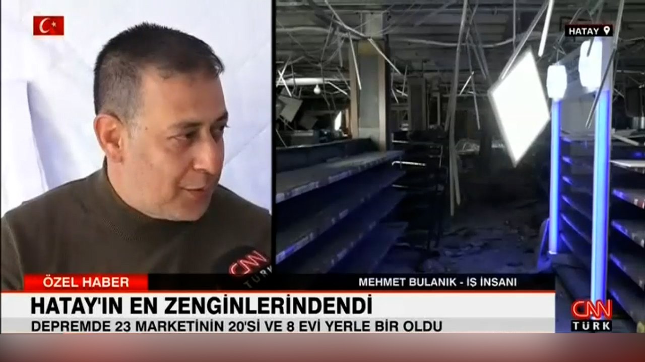 Zincir marketleri ve evleri yıkıldı, şimdi çadırda kalıyor