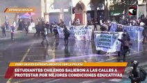 Estudiantes chilenos salieron a las calles a protestar por mejores condiciones educativas