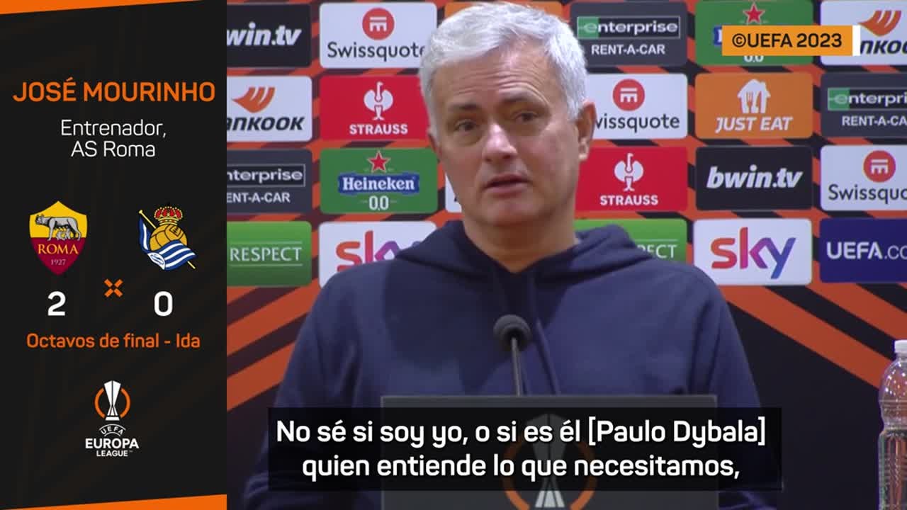 Mourinho: "Dybala ha hecho un trabajo extraordinario"