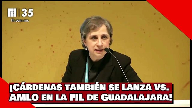 ¡Cuauhtémoc Cárdenas también se lanza contra AMLO en la FIL de Guadalajara!