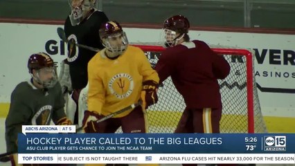 ASU club hockey player called up to NCAA roster