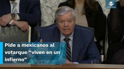 Republicano Lindsey Graham llama "narcoestado" a México y le dice a AMLO "no más abrazos"