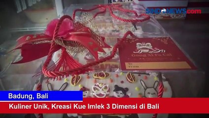 Download Video: Kuliner Unik, Kreasi Kue Imlek 3 Dimensi di Bali