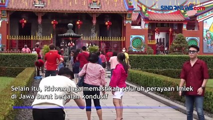 Perayaan Imlek, Ridwan Kamil Tinjau Wihara Satya Budhi